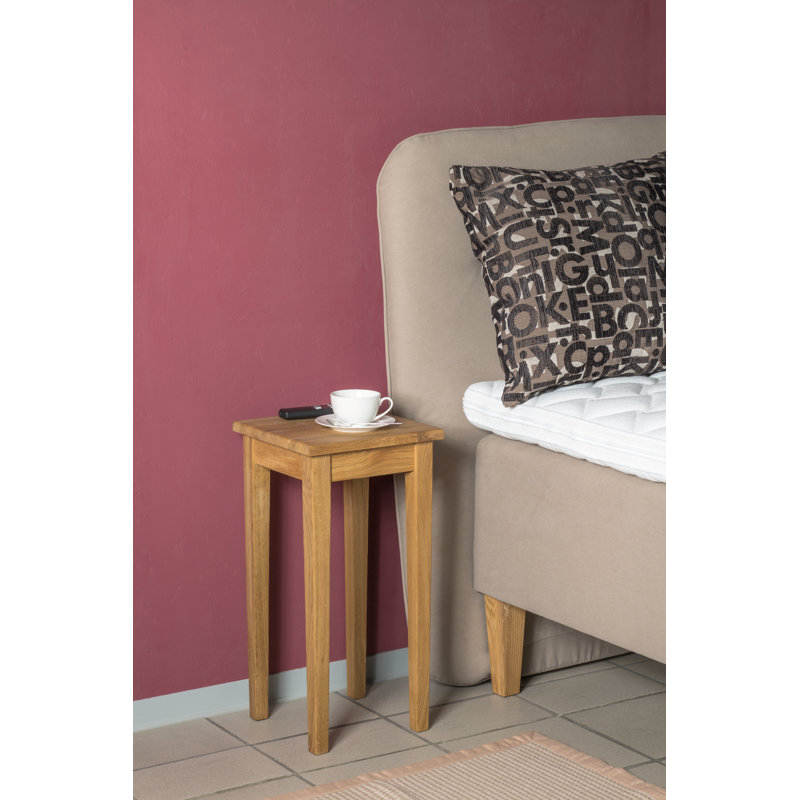 Morwenna 30cm W Solid Wood Bedside Table