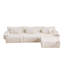 107" L-Shaped Sectional, No Assembly Required-1022241733