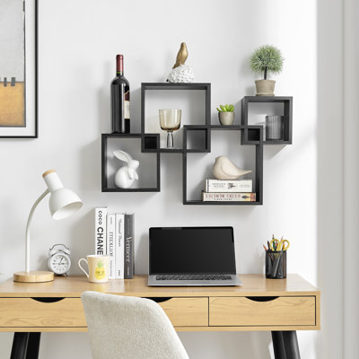 Intersecting Cube Accent Wall Shelf