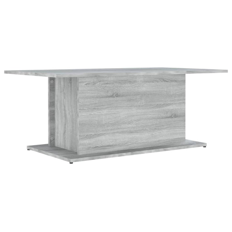 Table basse à caisson en bois manufacturé, Sonoma gris