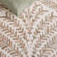 Ikat Handmade Tufted Wool Ivory / Brown Area Rug-1598649811
