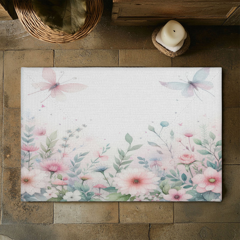Pixie Flowers Braided Rug, Rectangle 3' x 5'