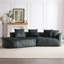 Canapé modulaire en chenille - 114 po 4 avec siège extra large, mousse à haute résilience, 4 coussins décoratifs pour un excellent soutien profond à la maison, salon-1345357808-1345357809