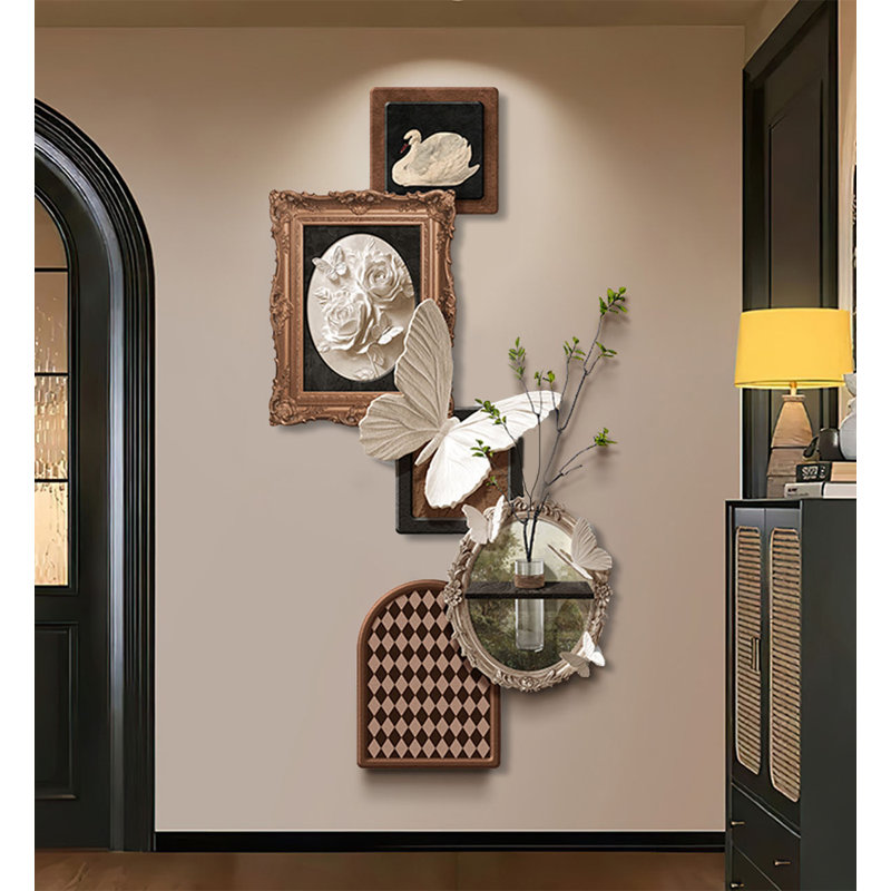 Décoration murale sans cadre en grès pour hall d'entrée, H 47,24 po x l 23,62 po x P 1,57 po
