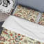 Ensemble de housse de couette oiseaux rouges et fleurs-1543610307