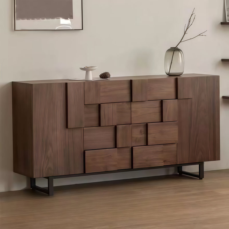 Armoire à tiroirs de rangement murale, H 35,43 po x l 78,74 po x P 15,75 po