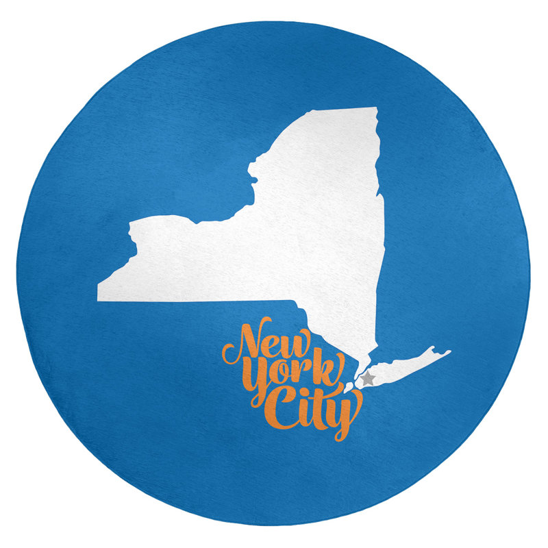 Tapis de poly-chenilles de couleur sports new york city