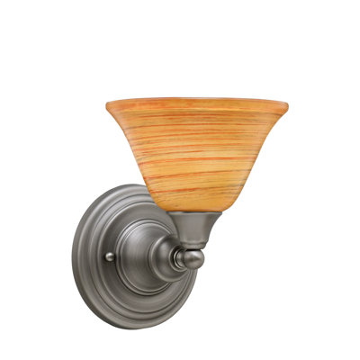 Wall Sconce With 7" Firré Saturn Glass