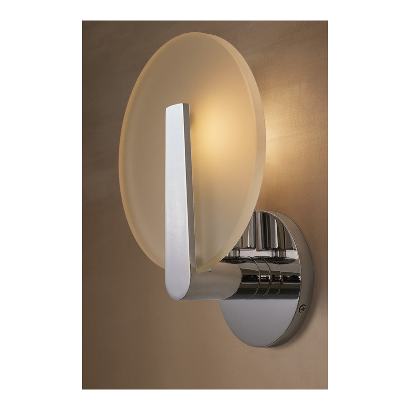Hint One-Light Sconce, Polished Chrome