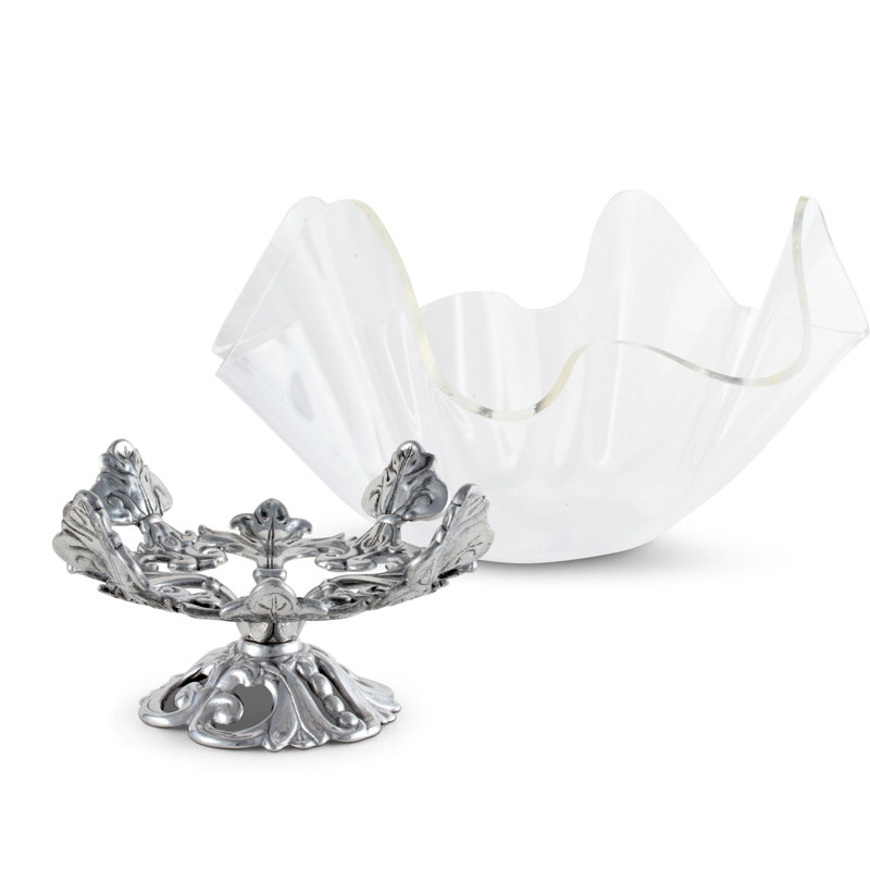 Fleur De Lis Fruit Bowl, 14"