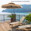 Twila 285cm Beach Umbrella Parasol