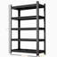 Étagère de rangement à 5 niveaux, étagère réglable en métal 2200 lb, noir, nécessite un assemblage