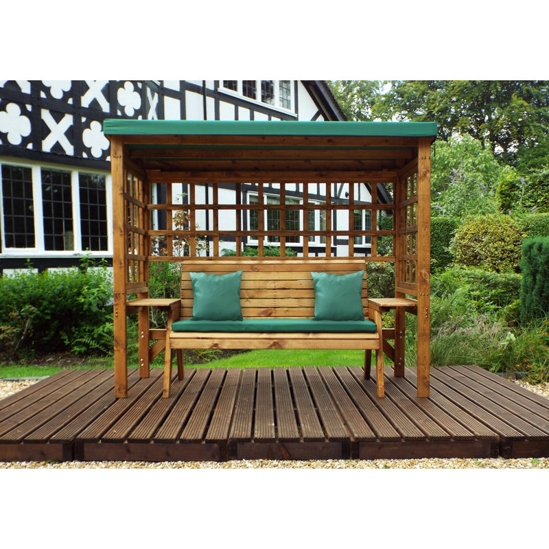 Pratts Wood Garden Bench, Green