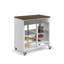 Nelida 71cm W Steel Kitchen Trolley and with Locking Wheels-862274317