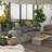 Wicker Patio Couch, Pe Rattan 3-Seat Sofa, Outdoor Furniture With Deep Seating, Cushions, Steel Frame-870285724