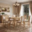 7-Piece Farmhouse Extendable Dining Table Set for 6, 48"-84" Oval Drop Leaf Table with 6 Upholstered Chairs