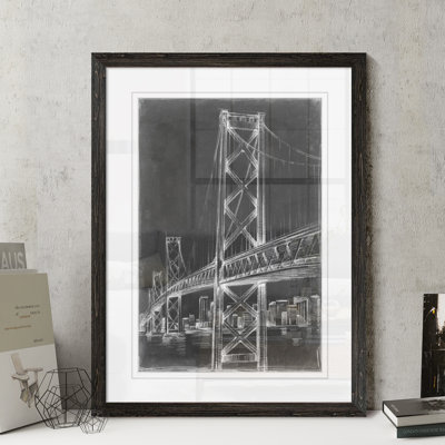 " Suspension Bridge Blueprint II " by Paul Cezanne
