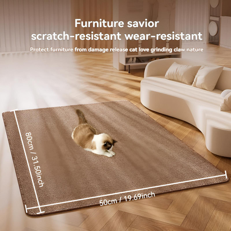 Cat Scratch Board, Cat Scratch Pad, Cat Nest Carpet, Imitation Sisal Pad, Large All Season Universal Wear-Resistant And Shavings Resistant Sofa Protection, Scratch Resistant And Wear-Resistant, Versatile With One Pad