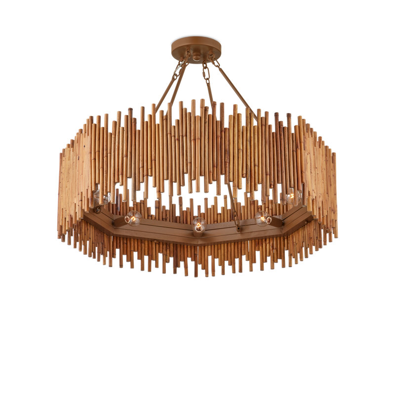 Teahouse 8 - Light Wrought Iron Chandelier