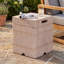 16.15x20 inch Tank Holder/Side Table, Natural Travertine