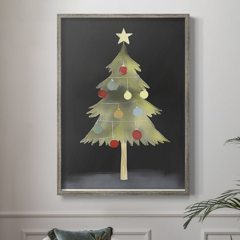 «Christmas Holiday Art CXIX», reproduction encadrée - bois massif, H 11 po x l 9 po