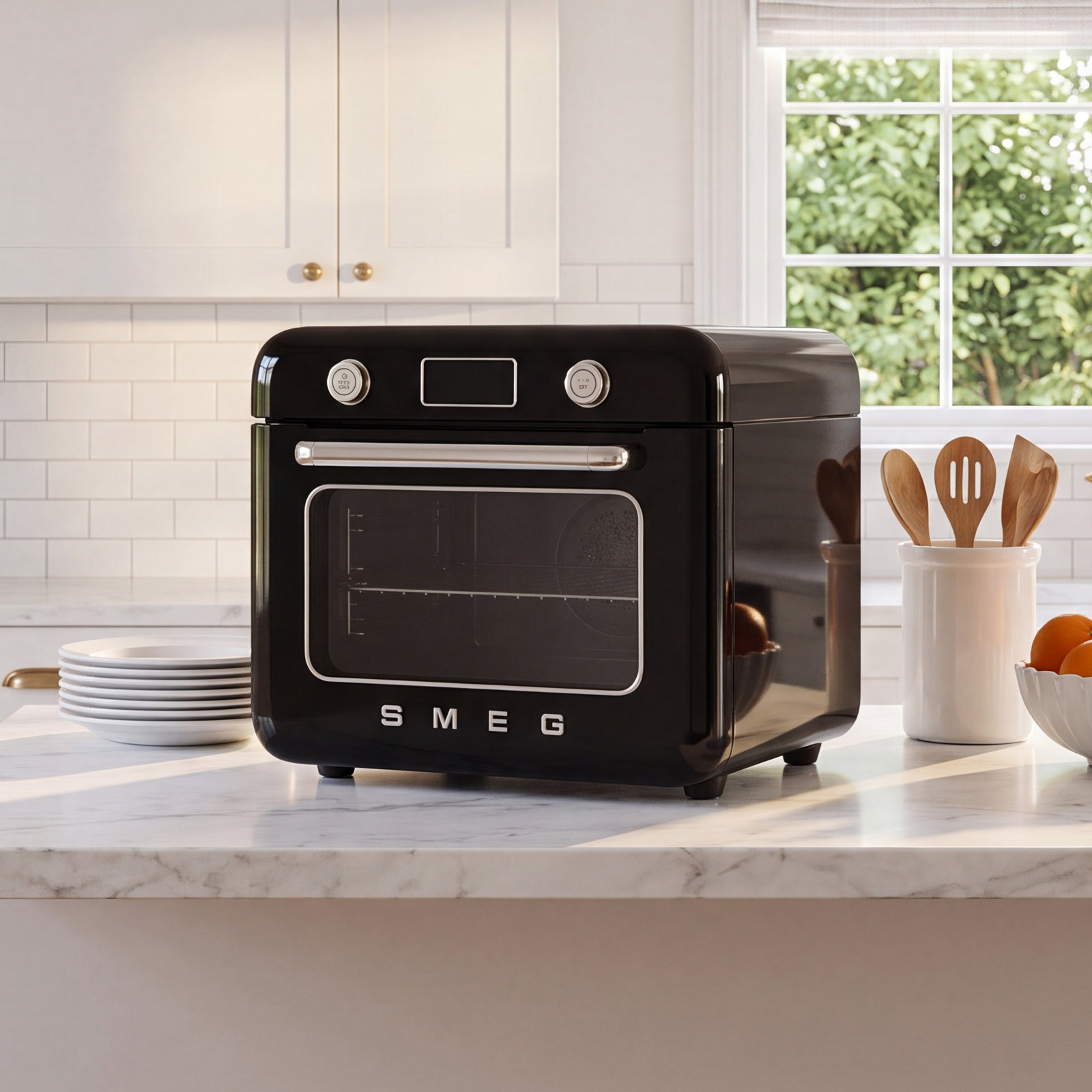 Combi Air Fry Oven with Steam, White Glossy