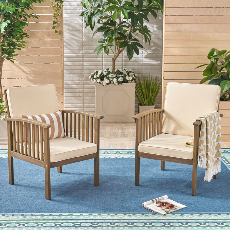 Ensemble 2 pièces fauteuil de patio Casa Acacia Mp2