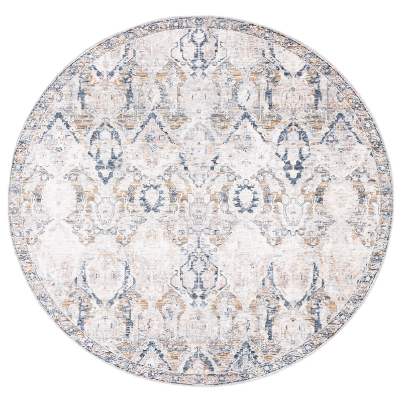 Gefell 600 Performance Oriental Rug, Round 6'