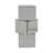 Newenton Glass Mirrored Stacked Cube Silver Pedestal Table