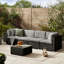 Miacomet Modular PE Rattan Garden Sofa Set and Table for Modern Gardens and Patios (Cover Included)-716815924-716815922