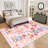 Machine Washable Area Rug for Living Room - Vintage Aesthetic, Non-Slip, mark Resistant, Low-Pile, Soft & Non-Shedding Carpet for Dining Room or Bedroom Décor-598015699-598015711