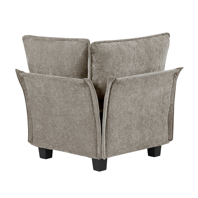 Revêtement modulaire moderne et moelleux en chenille, Brun gris / étain