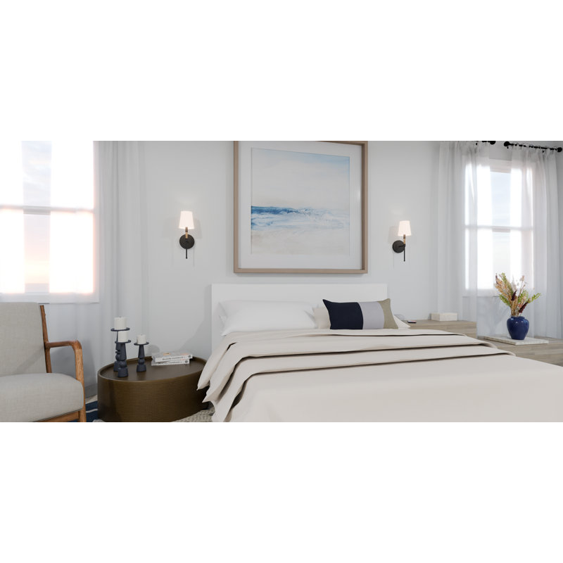 Abdulahi 1-Light Matte Black Wall Sconce