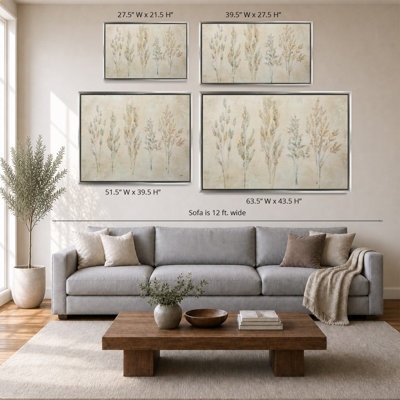 Whispering Grasses I par Julia Purinton - Impression sur toile