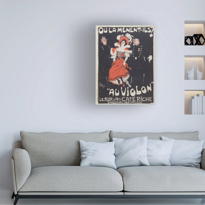 «Jules Gruen Or Grun», affiche pour la Caf Riche, C.1896, art sur toile