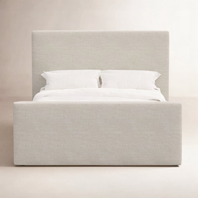Linen Upholstered Platform Bed