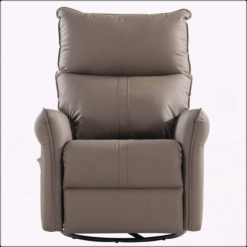 Modern Rocker Recliner Chair with 360° Swivel and Multiple Functions for Ultimate Comfort and Versatility, Brown