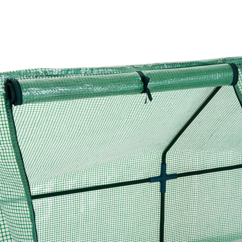 Portable Mini Greenhouse Outdoor Garden with Large Zipper Doors and Water/UV PE Cover, 36, Green