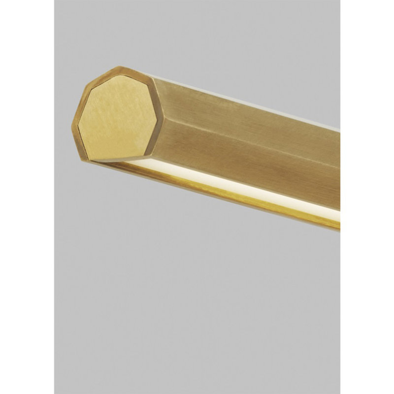 Plural Dimmable LED Wall Mounted Picture Light, Natural Brass