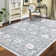 Machine Washable Rug Floral Non Slip Area Rugs for Living Room Bedroom Oriental Rugs Foldable Rugs for Playroom Office Kitchen