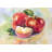 Succulent Apples - Food Green Framed Canvas for Home Decor
