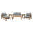 Modway Pier 7 Piece Outdoor Patio Teak Set-925216704