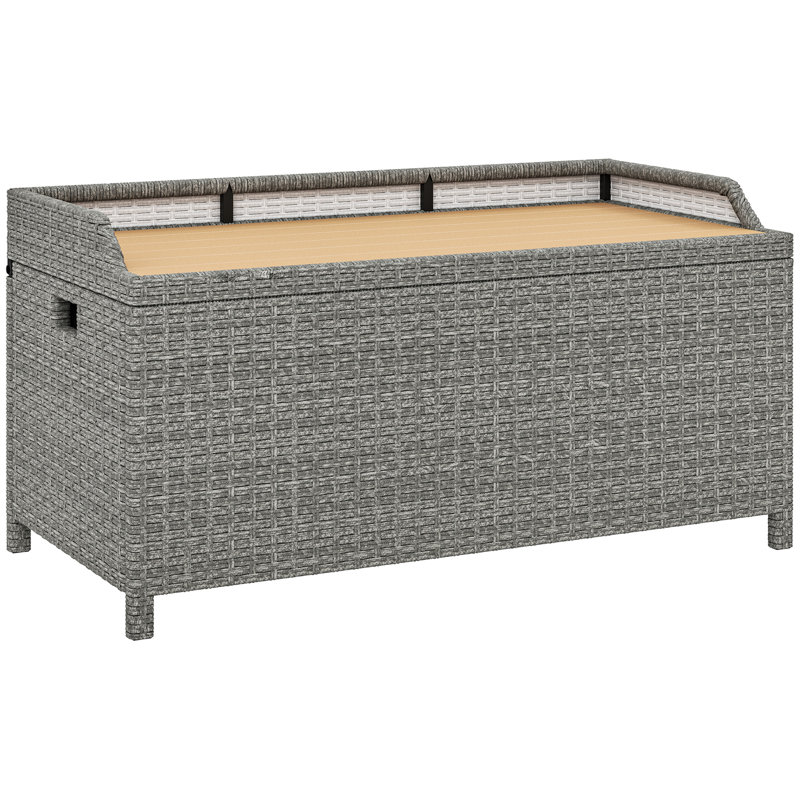 PE Rattan Outdoor Bench