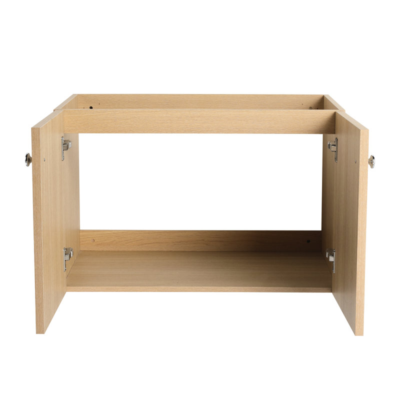 Meuble-lavabo 30 po, contreplaqué de chêne, meuble-lavabo avec rangement intérieur