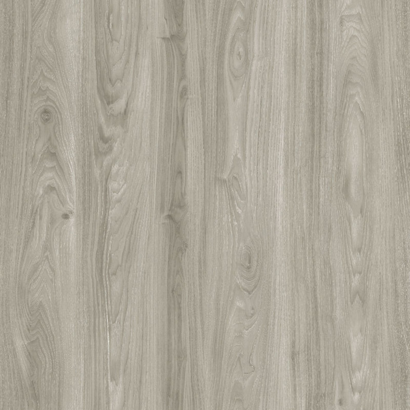 Planche de vinyle de luxe 7,25 po x 48 po x 2,5 mm Gluecore, Gris argenté