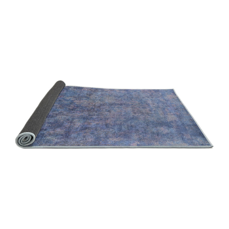 Tapis oriental bleu, Rond 7 pi