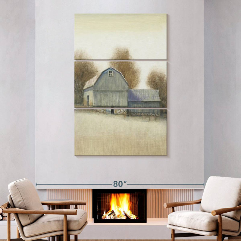 Lilie Barn Side I, 74" H x 48" W