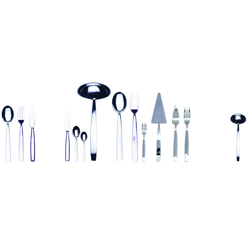 Ensemble de couverts Med méditerranea (configuration S) - 113 pièces - Acier inoxydable, Argent argent