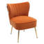 Dominique Velvet Wingback Chair-331997856