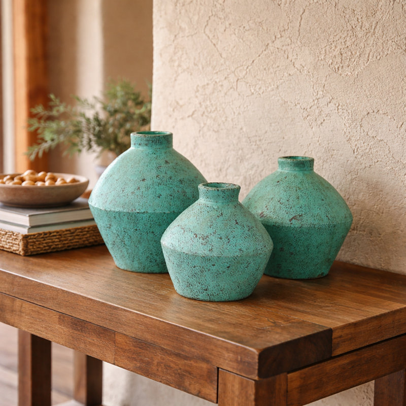 Ensemble de pots / vases décoratifs Ochre Earth Collection